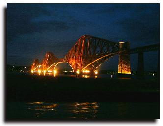Forth Rail Bridge by Night